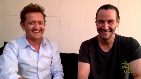 Alex Winter and Keanu Reeves on 