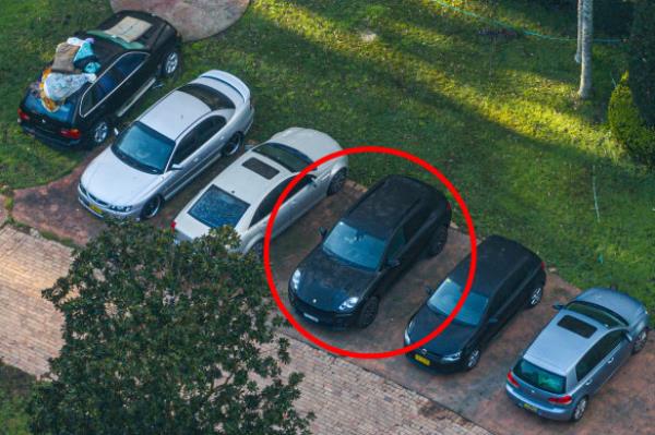 Joe Lagan’s Porsche parked behind Kovacic’s house in Blue Gum Close, Matcham.