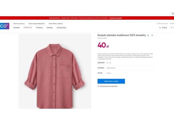 Muslin shirt from Pepco