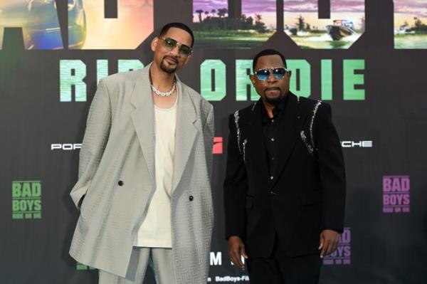 BERLIN, GERMANY - MAY 27: Will Smith and Martin Lawrence attend the European premiere of
