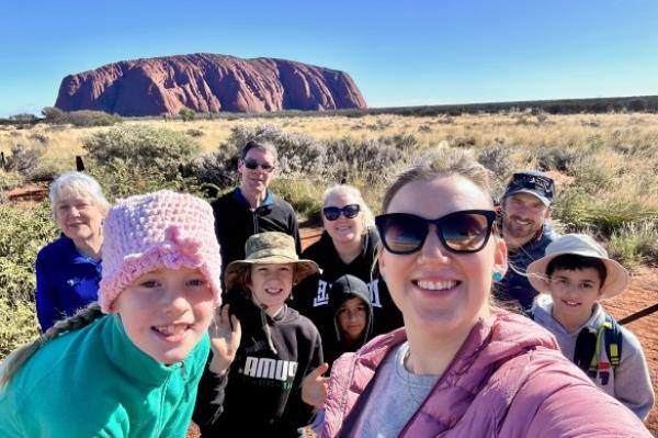 Kellie Floyd on a recent inter-generatio<em></em>nal family holiday to Uluru.