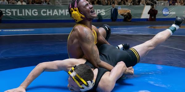 Jharrel Jerome takes down wrestling oppo<em></em>nent in Unstoppable copy