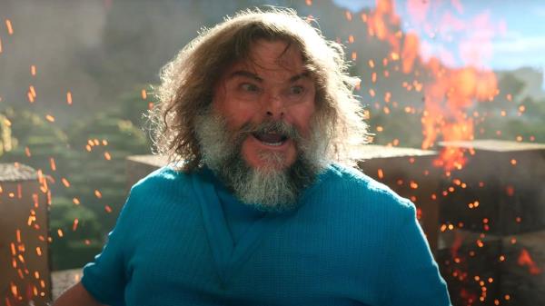 Jack Black in A Minecraft Movie.