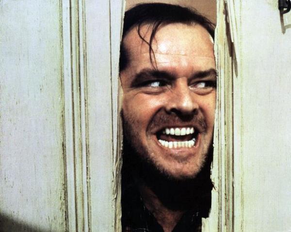 One of the most ico<em></em>nic images of of Jack Nicholson in The Shining