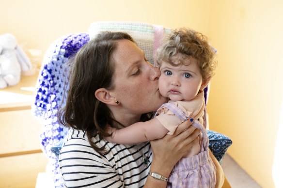 Amy McAuliffe said her parental leave was a beautiful time to bond with her daughter but without the parental leave pay she would have needed to return to work sooner.