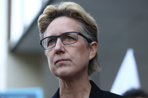 Sally McManus, secretary of the Australian Council of Trade Unio<em></em>ns, which has urged the government not to silence workers through political do<em></em>nations caps.