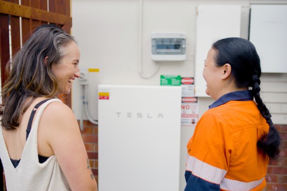 After the 2019 bushfires, Bawley Point resident Luci Somers (left) was co<em></em>nsidering leaving the community, but a microgrid will help keep the power on should a blackout or natural disaster occur again. 